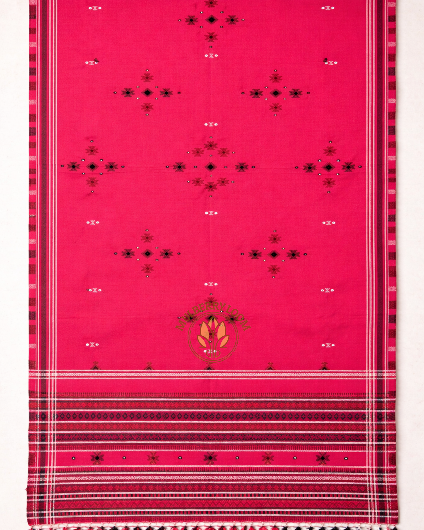 Pink Kutch Handwork Shawl