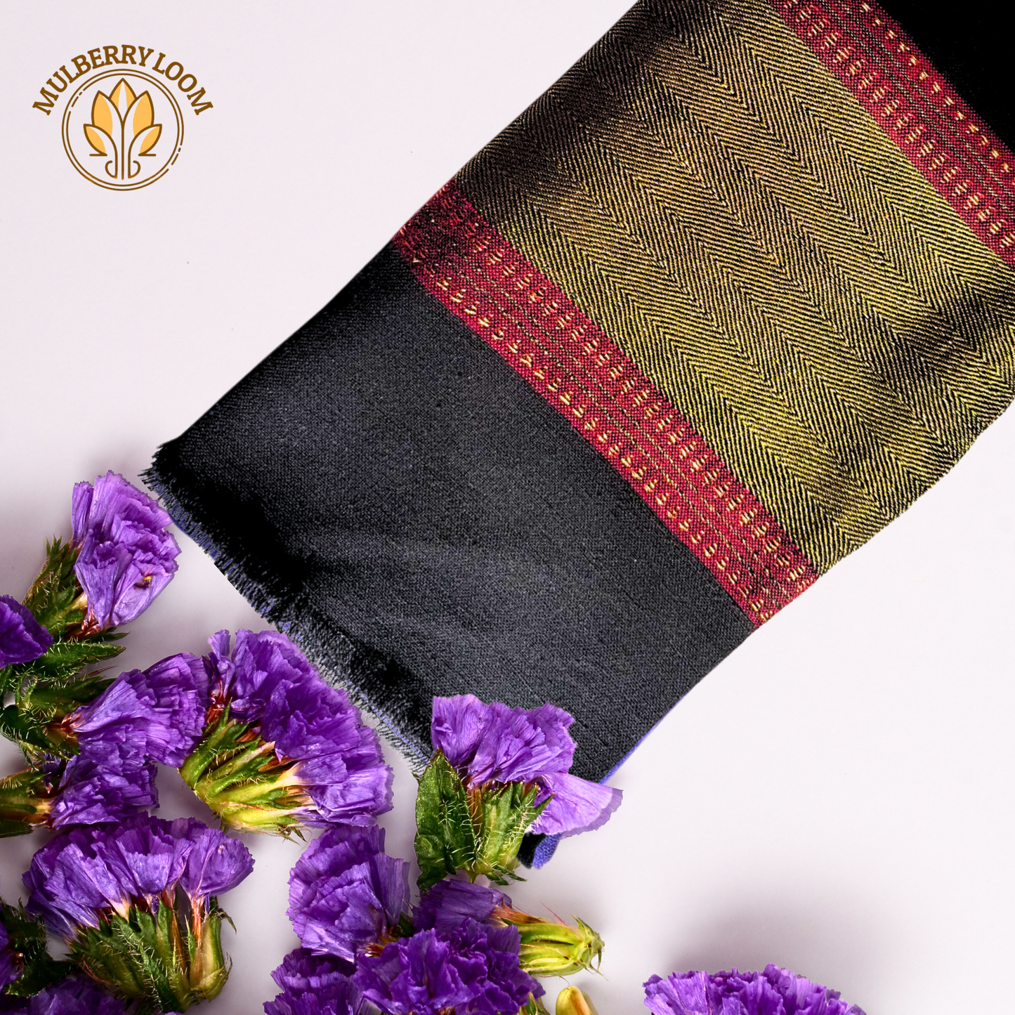 Black Kutch Work Shawls