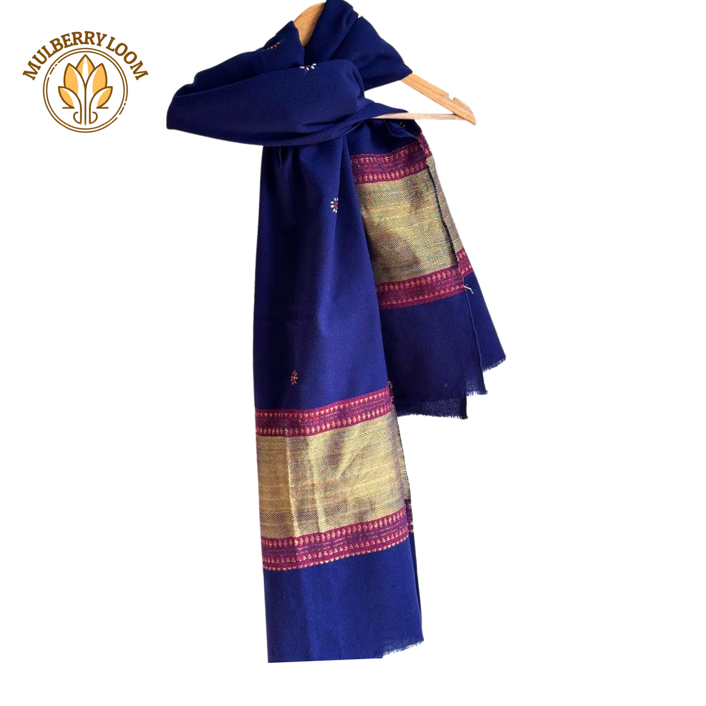 Blue Kutch Work Shawls