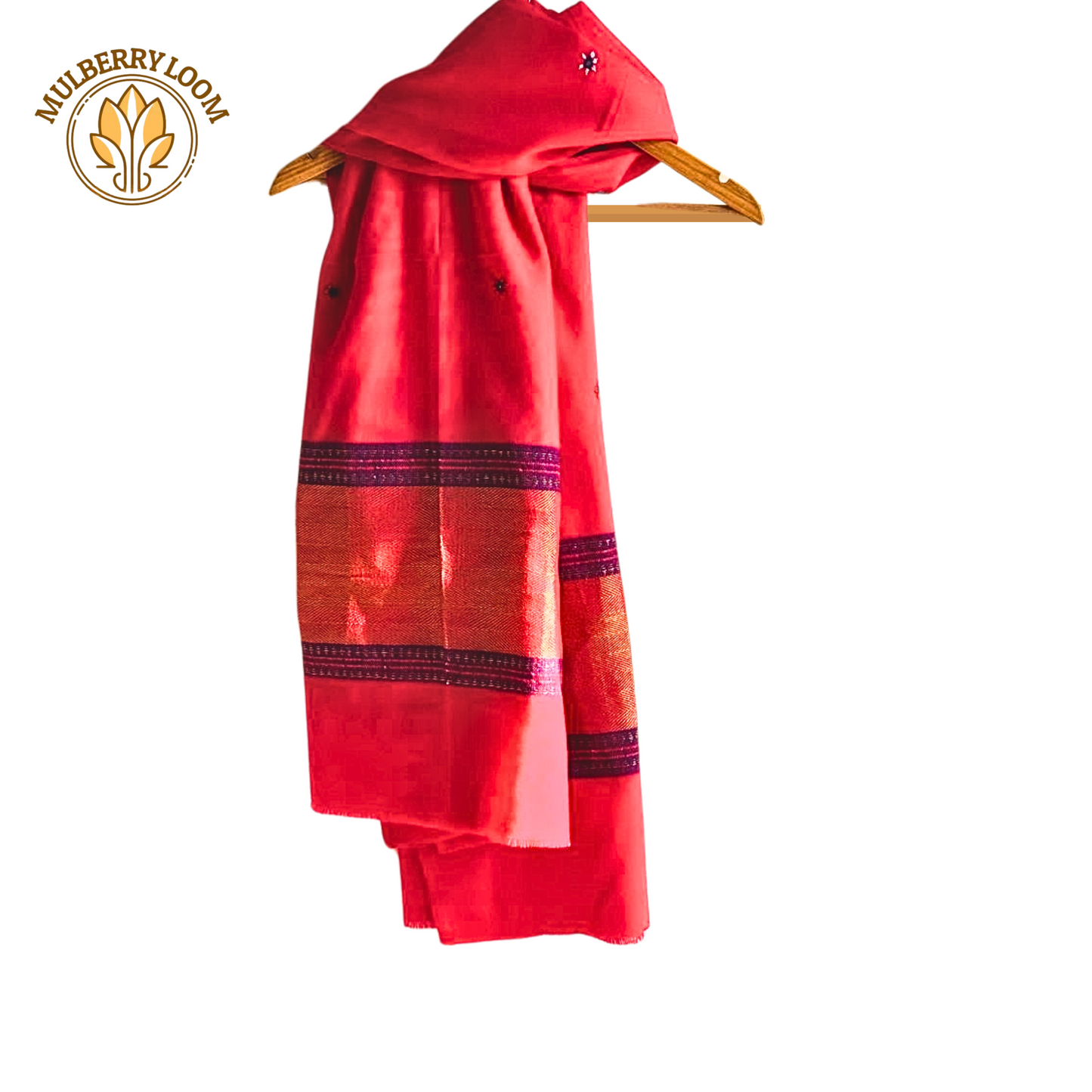Red Kutch Work Shawls