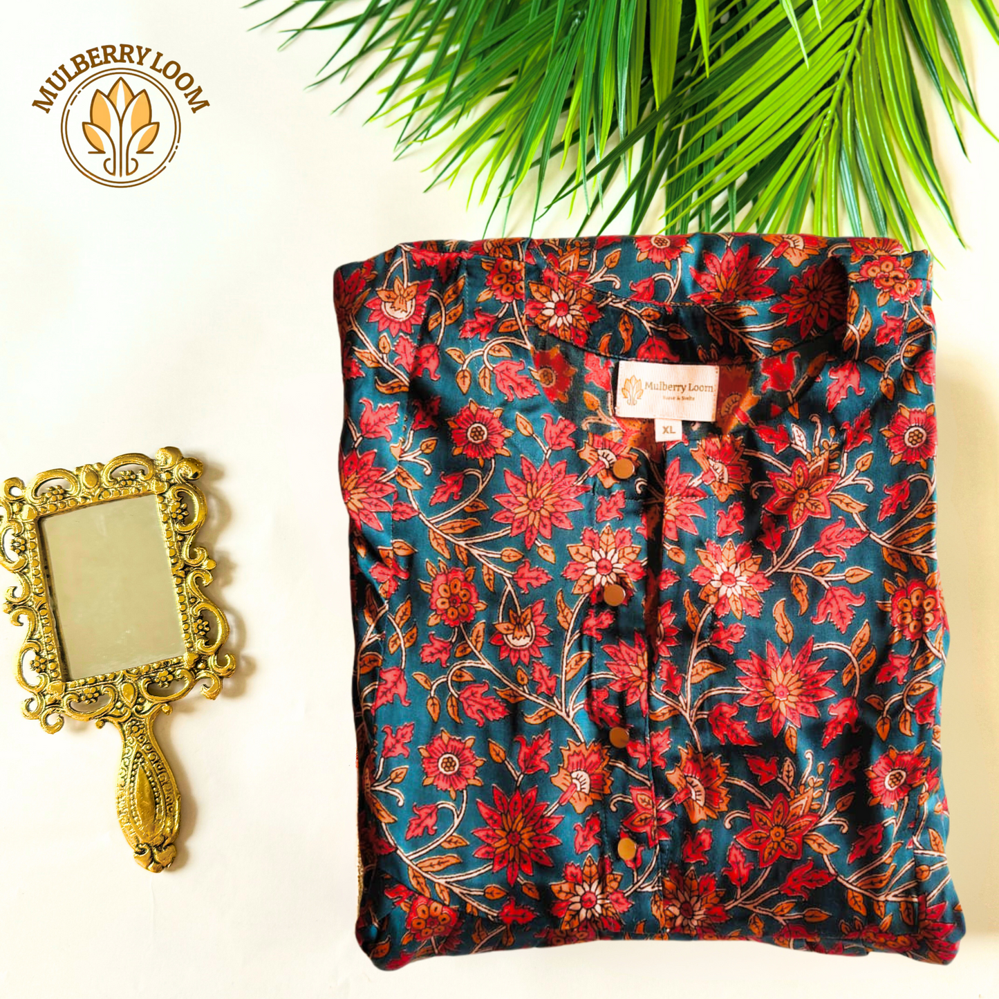 Teal Modal Printed Kurta
