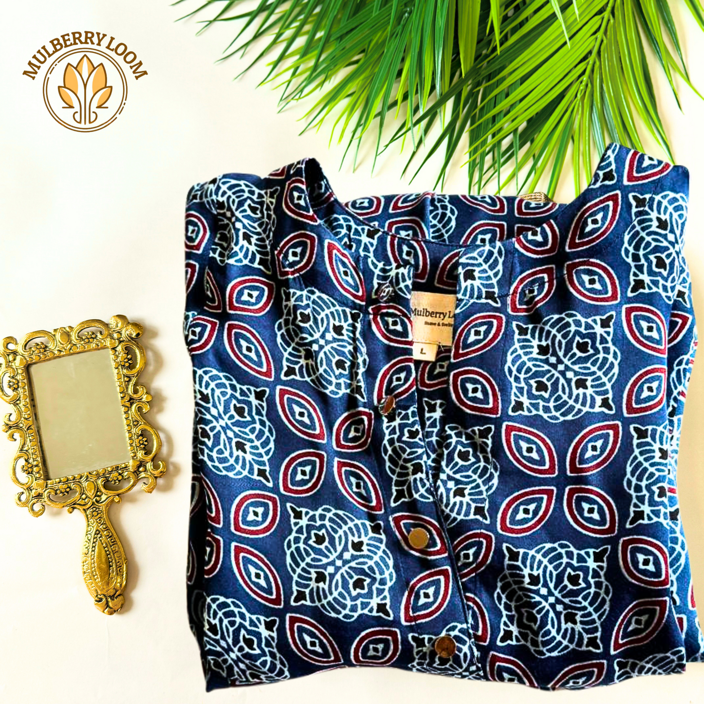 Indigo Modal Printed Kurta