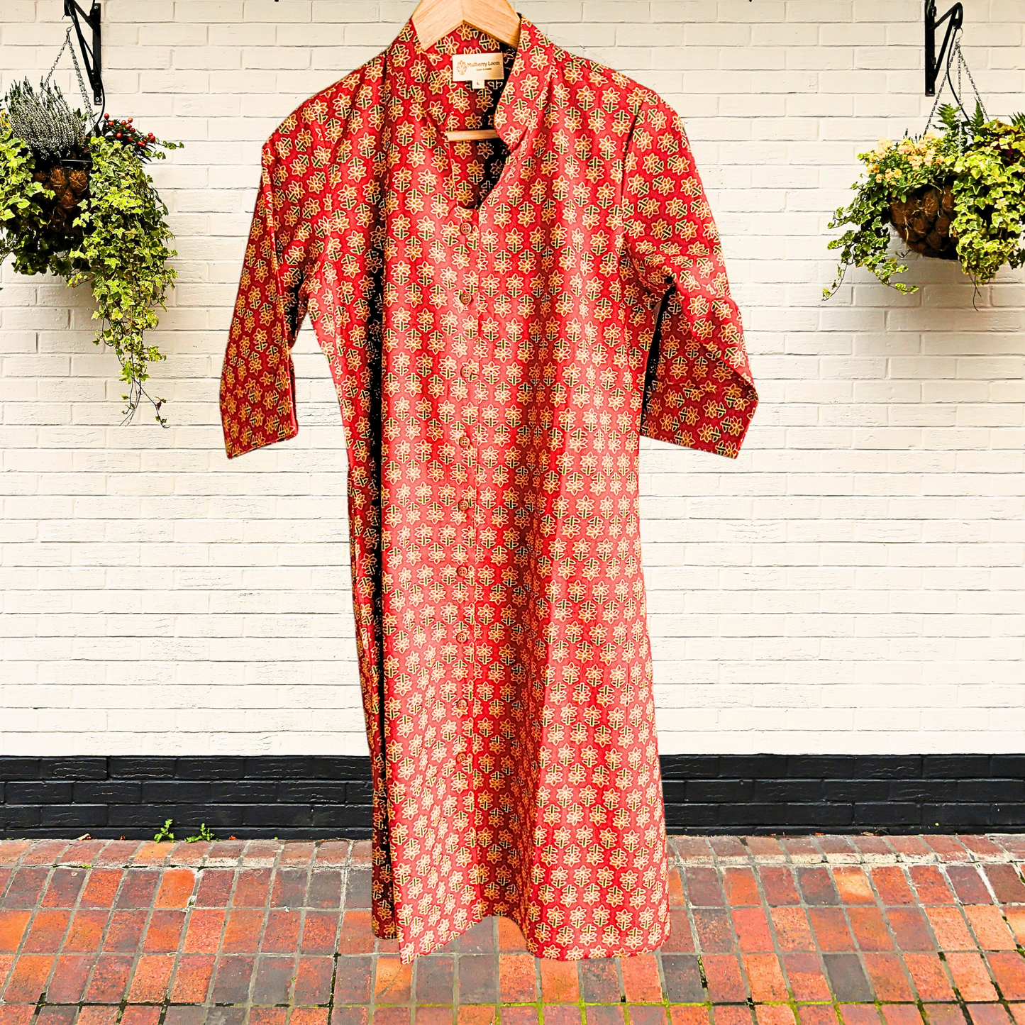 Classic Charm Red A-Line Dress