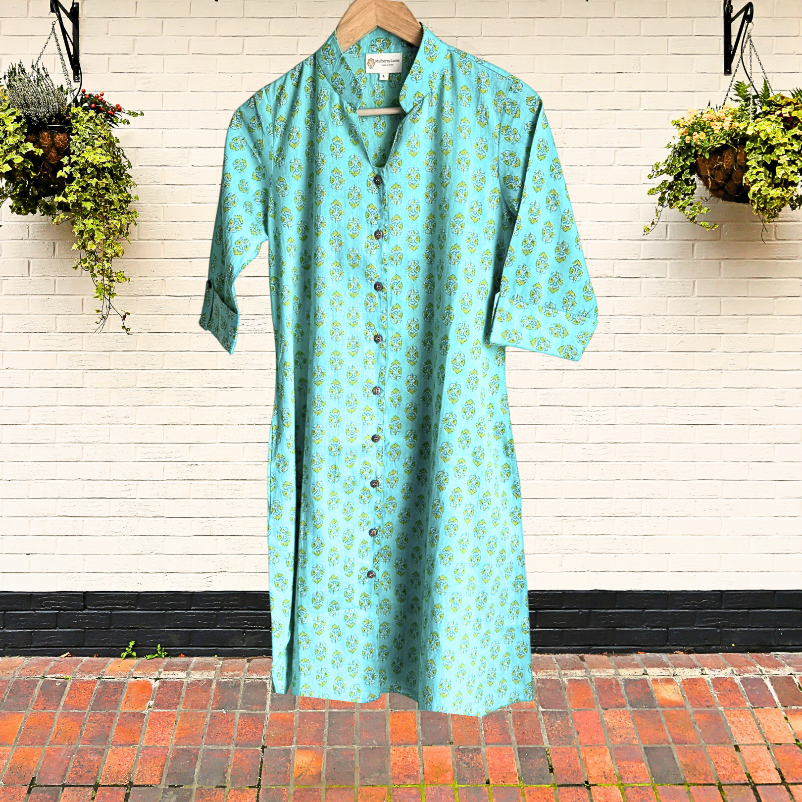 Classic Charm Green A-Line Dress Mulberry Loom Classic Charm Green A-Line Dress Mulberry Loom