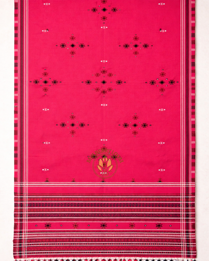 Pink Kutch Handwork Shawl