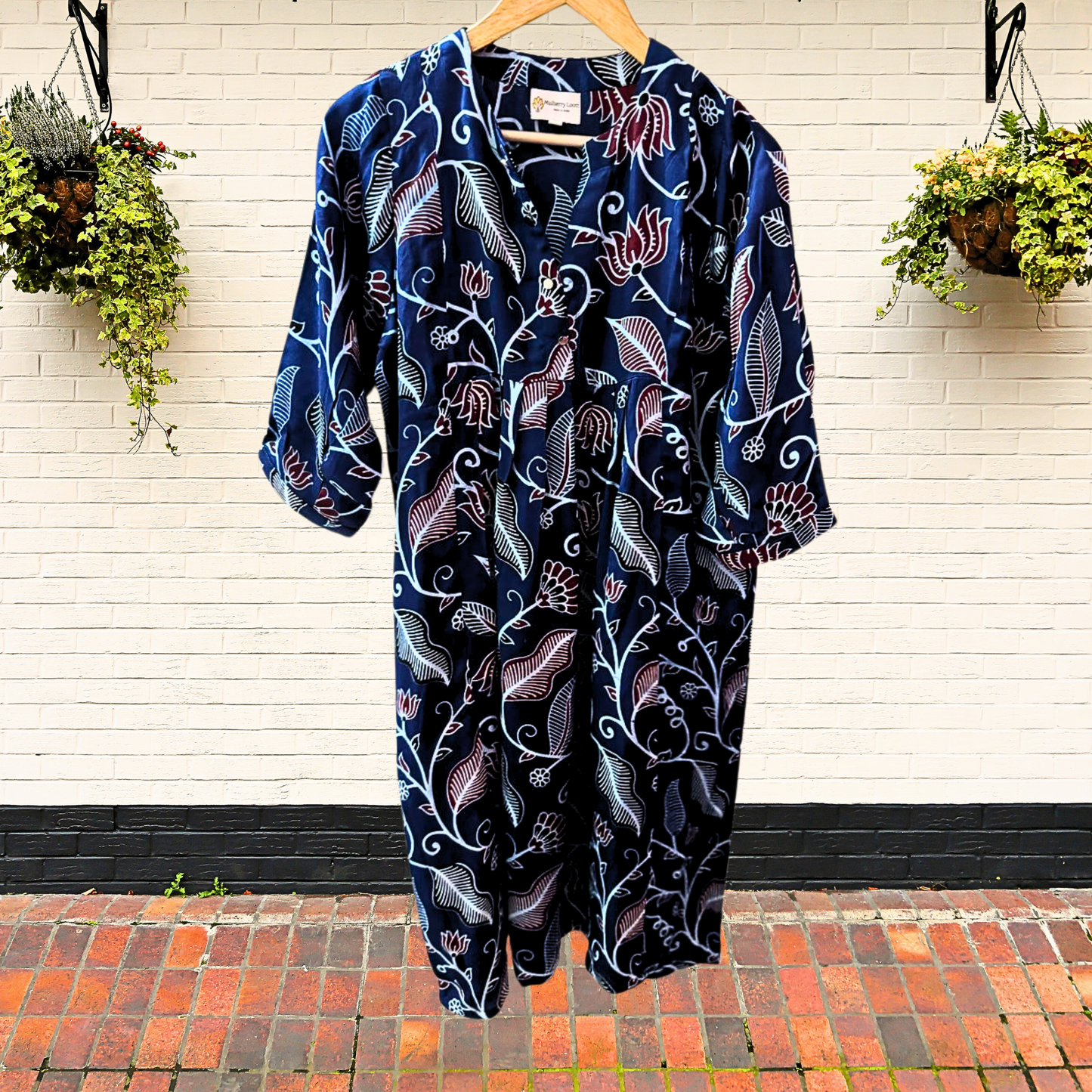 Blue Modal Printed Kurta