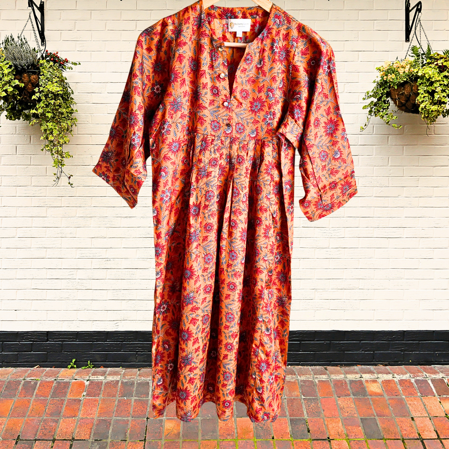 Mustard Modal Printed Kurta