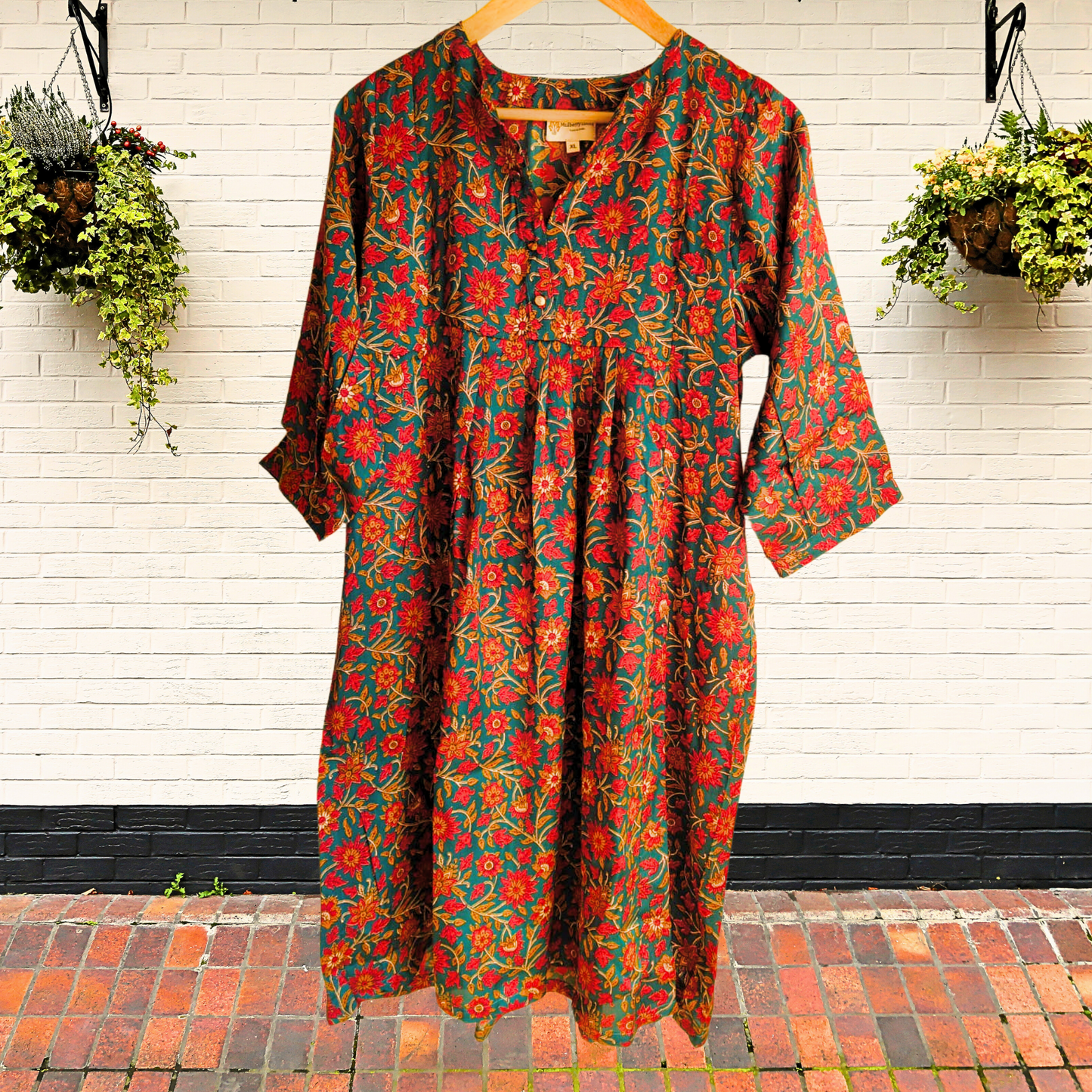 Teal Modal Printed Kurta