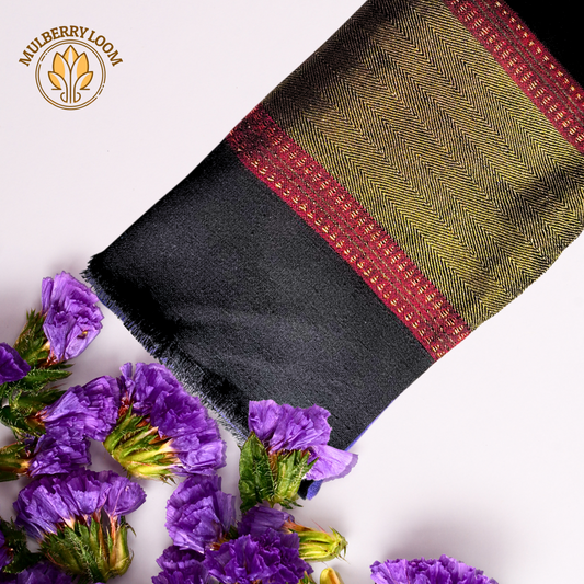 Black Kutch Work Shawls