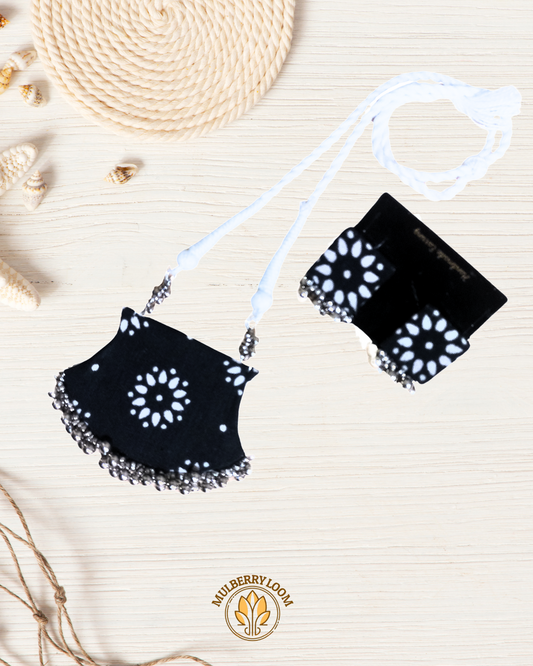 Nira Black Handcrafted Jewelery Set