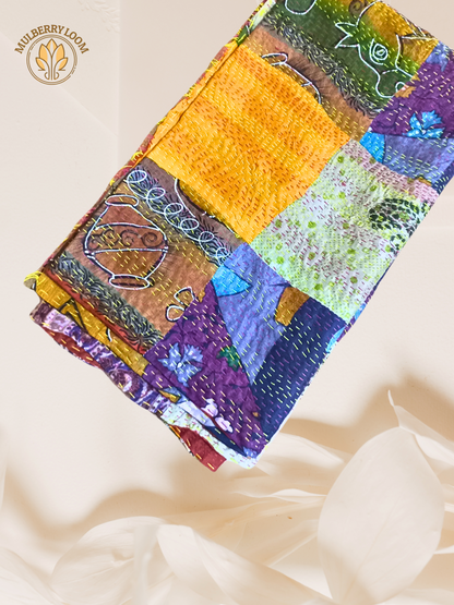 Chhaap Handcrafted Kantha Patchwork Dupatta