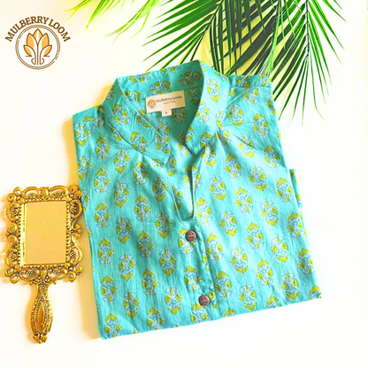 Classic Charm Green A-Line Dress