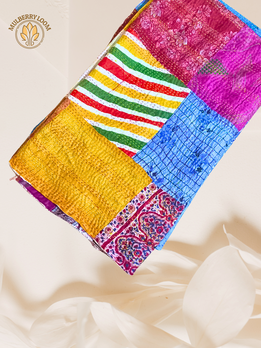 Ranglok Handcrafted Kantha Patchwork Dupatta