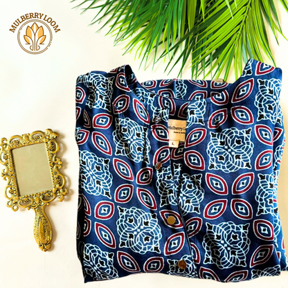 Indigo Modal Printed Kurta