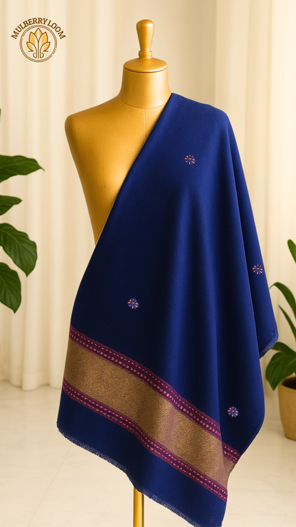 Blue Kutch Work Shawls