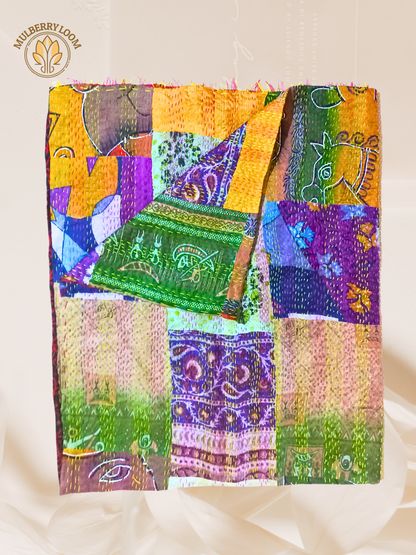 Chhaap Handcrafted Kantha Patchwork Dupatta