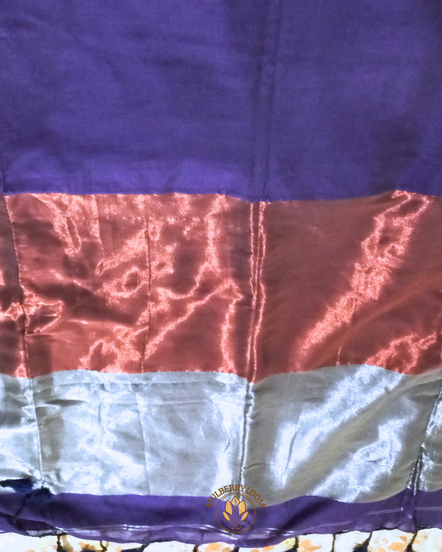 Aabha Indigo Bengal Cotton Saree
