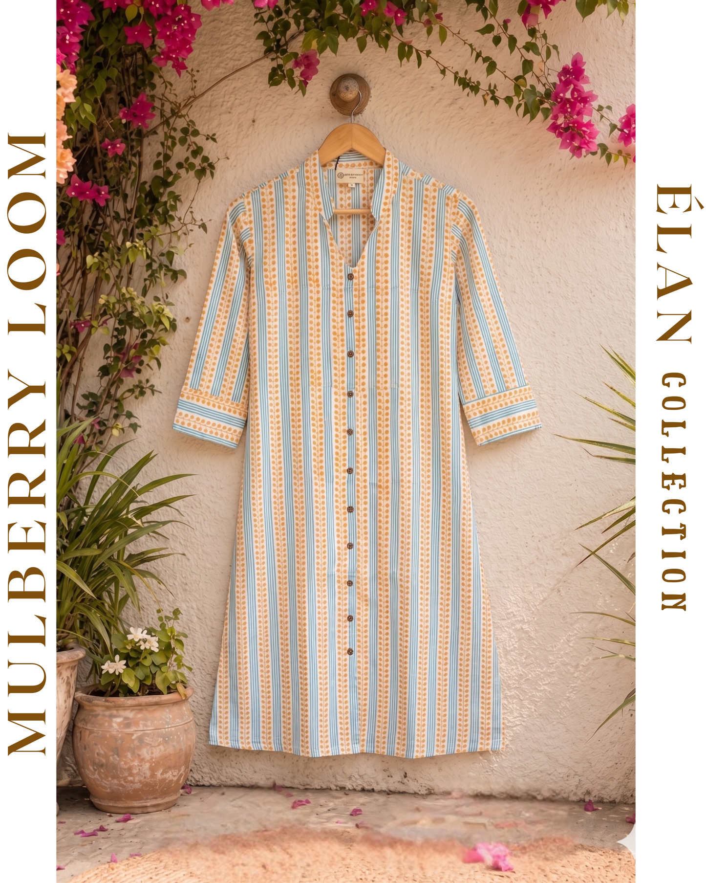Élan Off-White A-Line Dress