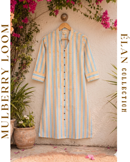 Élan Off-White A-Line Dress