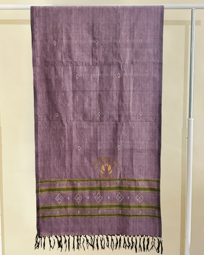 Violet Handwoven Tangaliya Stole