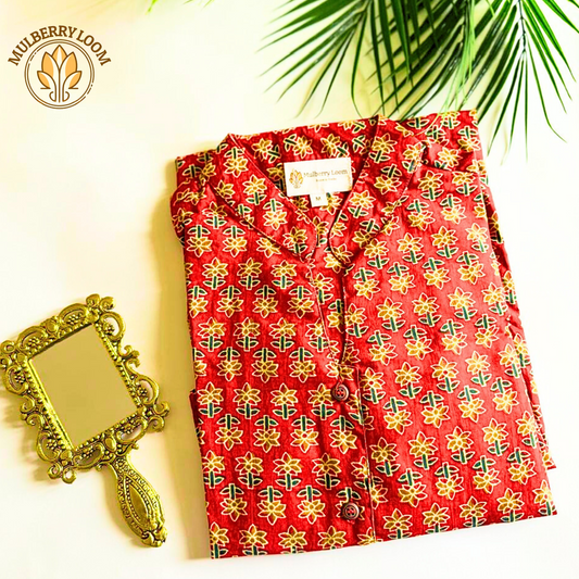 Classic Charm Red A-Line Dress