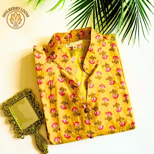 Classic Charm Yellow A-Line Dress