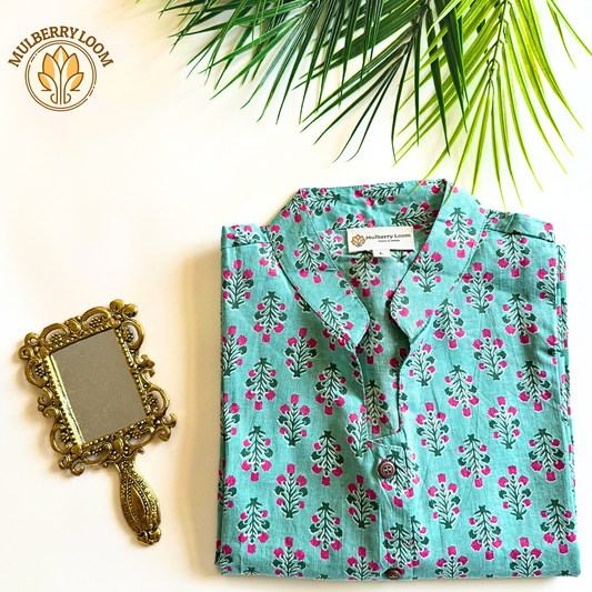 Classic Charm Pastel Green A-Line Dress